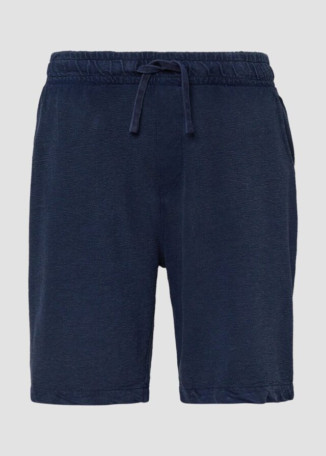 Gewaschene Shorts aus Strukturjersey
