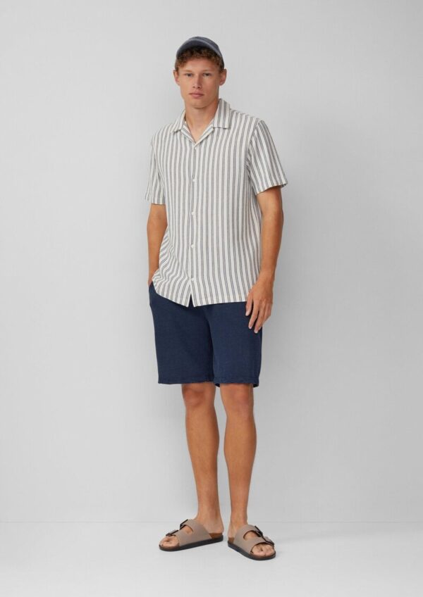 Gewaschene Shorts aus Strukturjersey