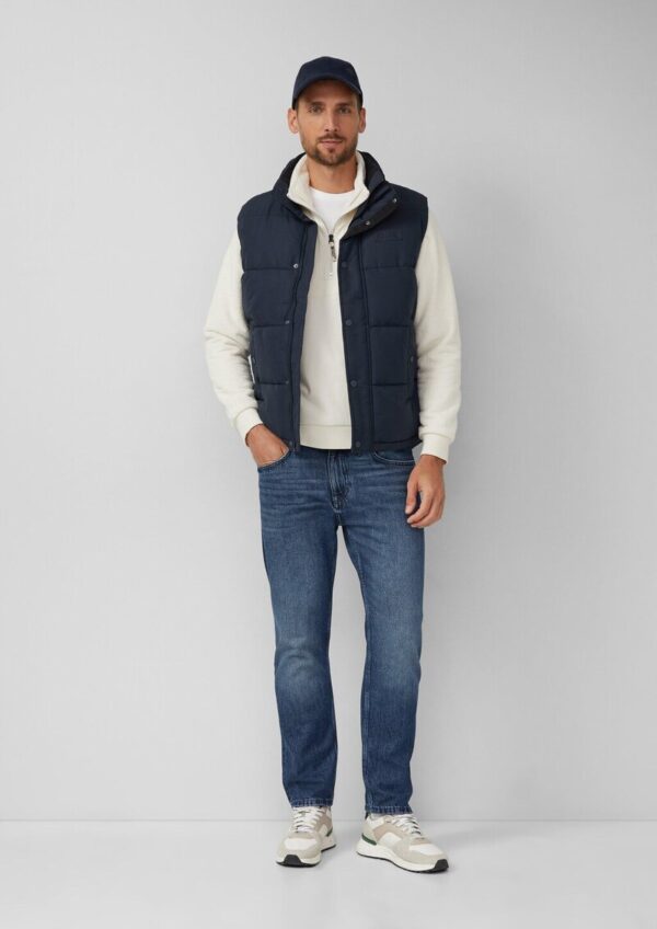 Teddy-Halfzip aus Materialmix