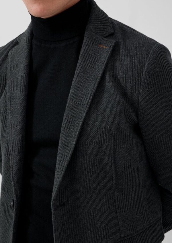 Stricksakko mit Reverskragen