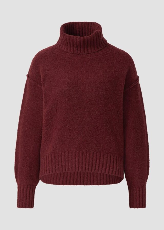 Kuscheliger Strickpullover mit breitem Rollkragen