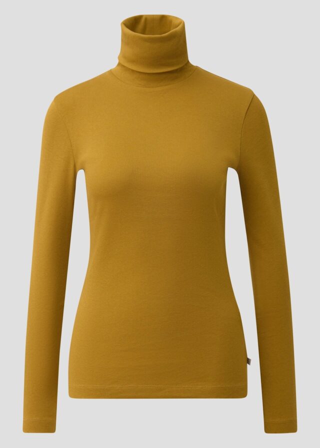 Baumwollshirt mit Rollkragen