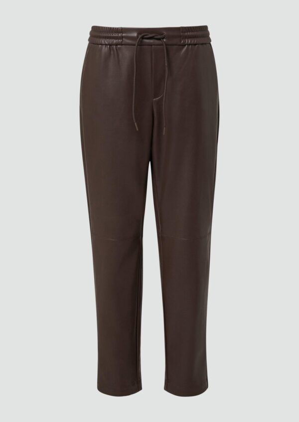 Weiche 7/8-Hose aus Kunstleder