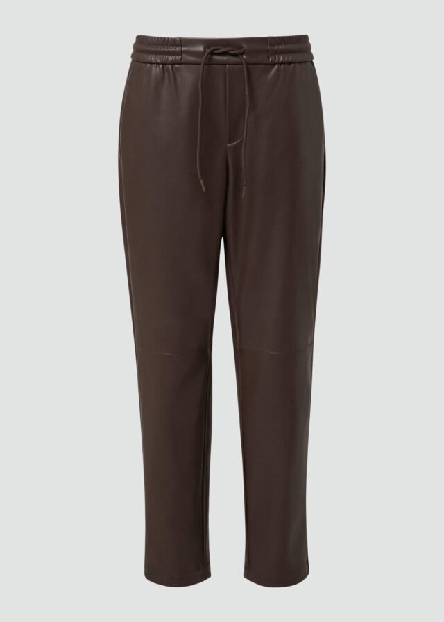 Weiche 7/8-Hose aus Kunstleder