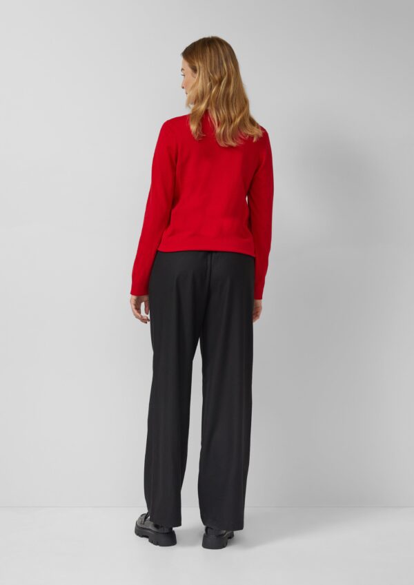 Weiche Wide-Leg-Hose mit Biesen