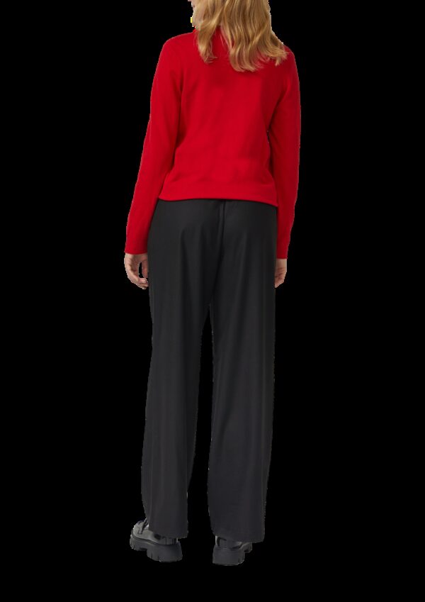 Weiche Wide-Leg-Hose mit Biesen