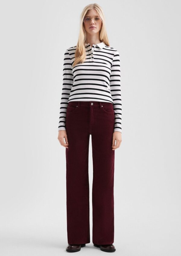 Cordhose mit weitem Bein