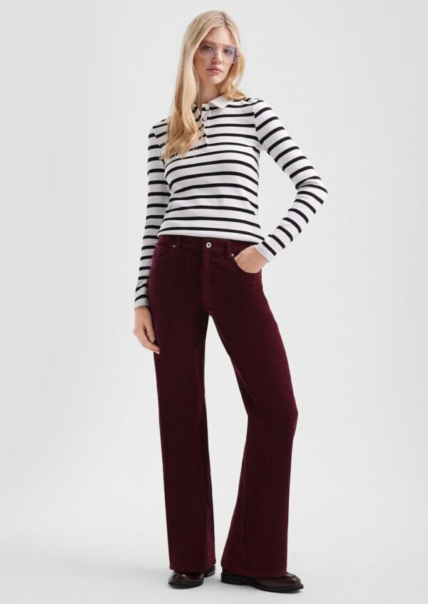 Cordhose mit weitem Bein