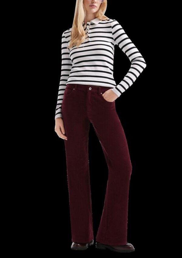 Cordhose mit weitem Bein