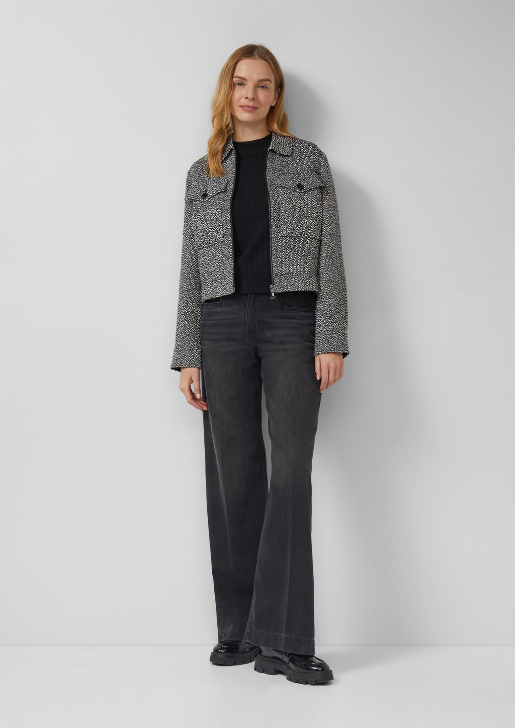 Weiches Longsleeve mit Stehkragen