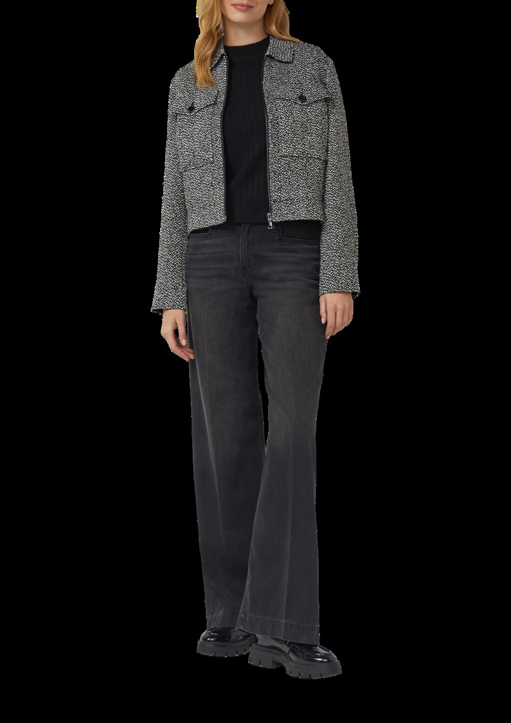 Weiches Longsleeve mit Stehkragen