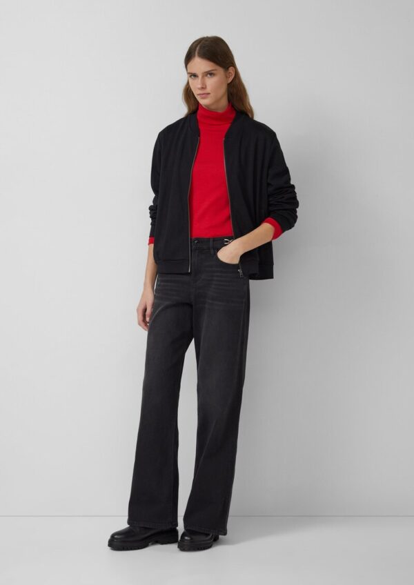 Rollkragen-Langarmshirt im Slim Fit