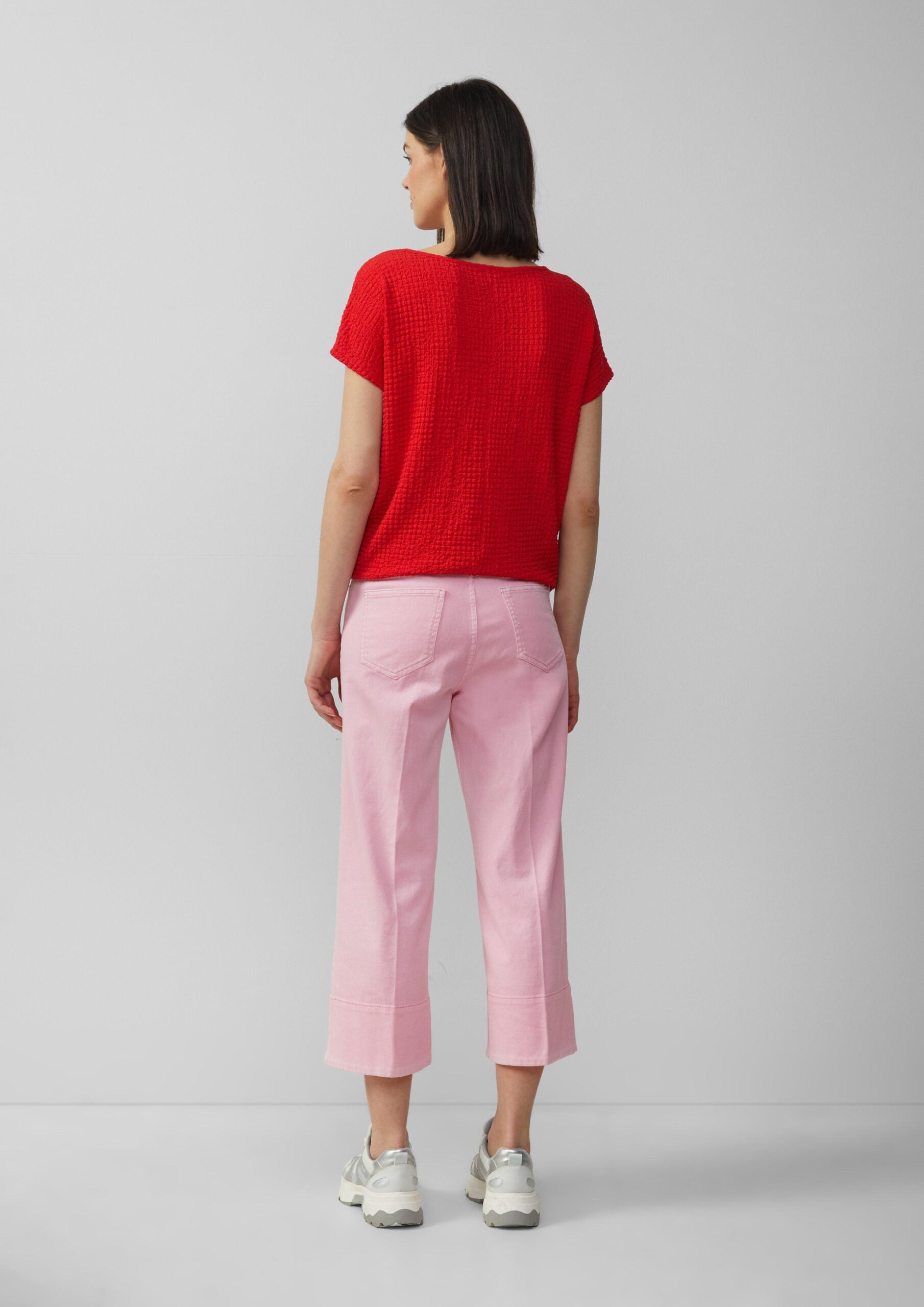 Relaxed-Fit-Shirt in Struktur-Optik