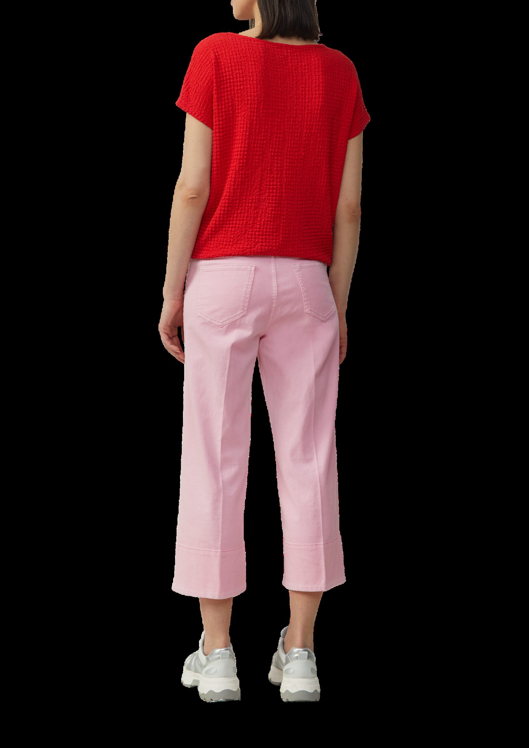 Relaxed-Fit-Shirt in Struktur-Optik