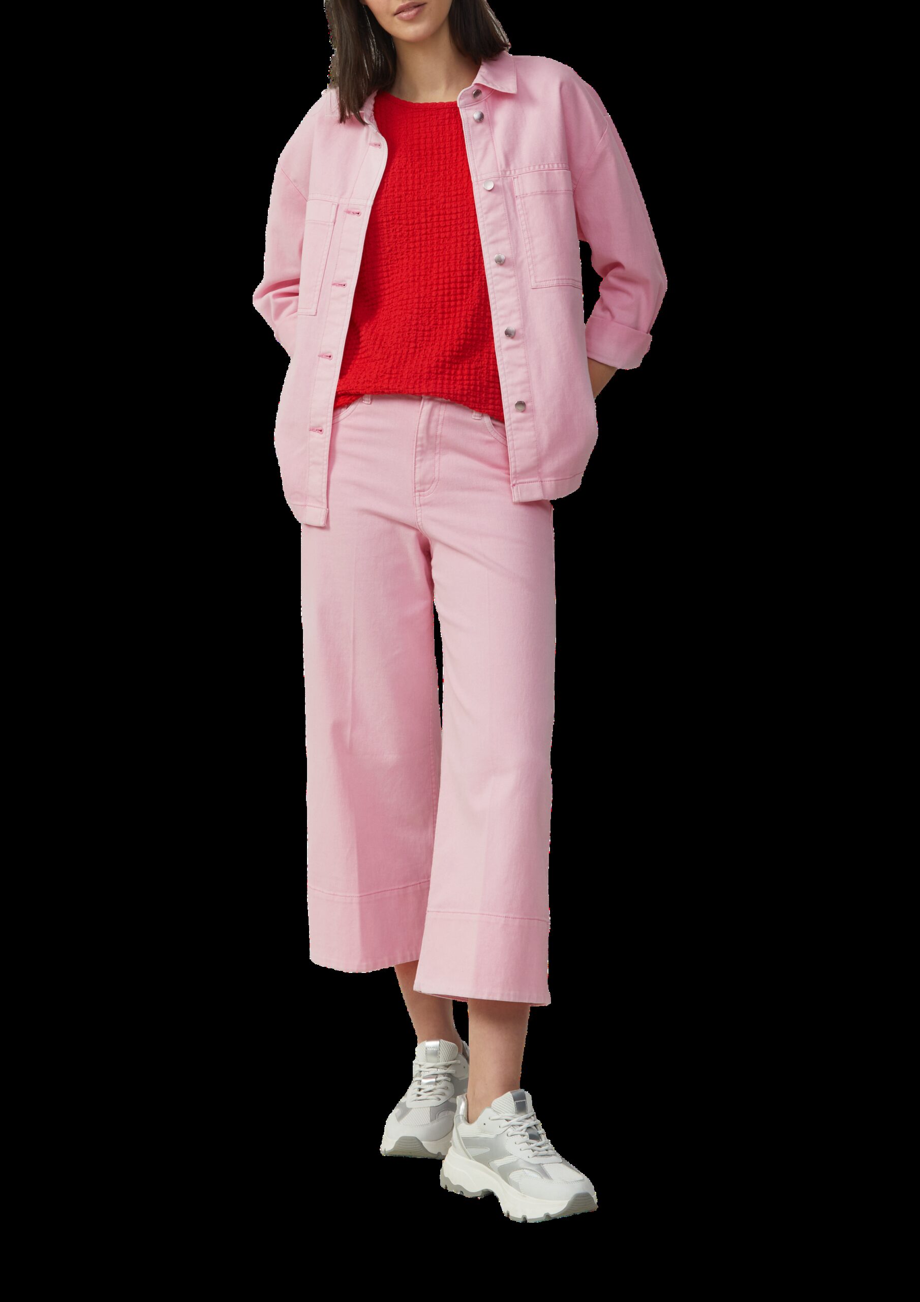 Relaxed-Fit-Shirt in Struktur-Optik