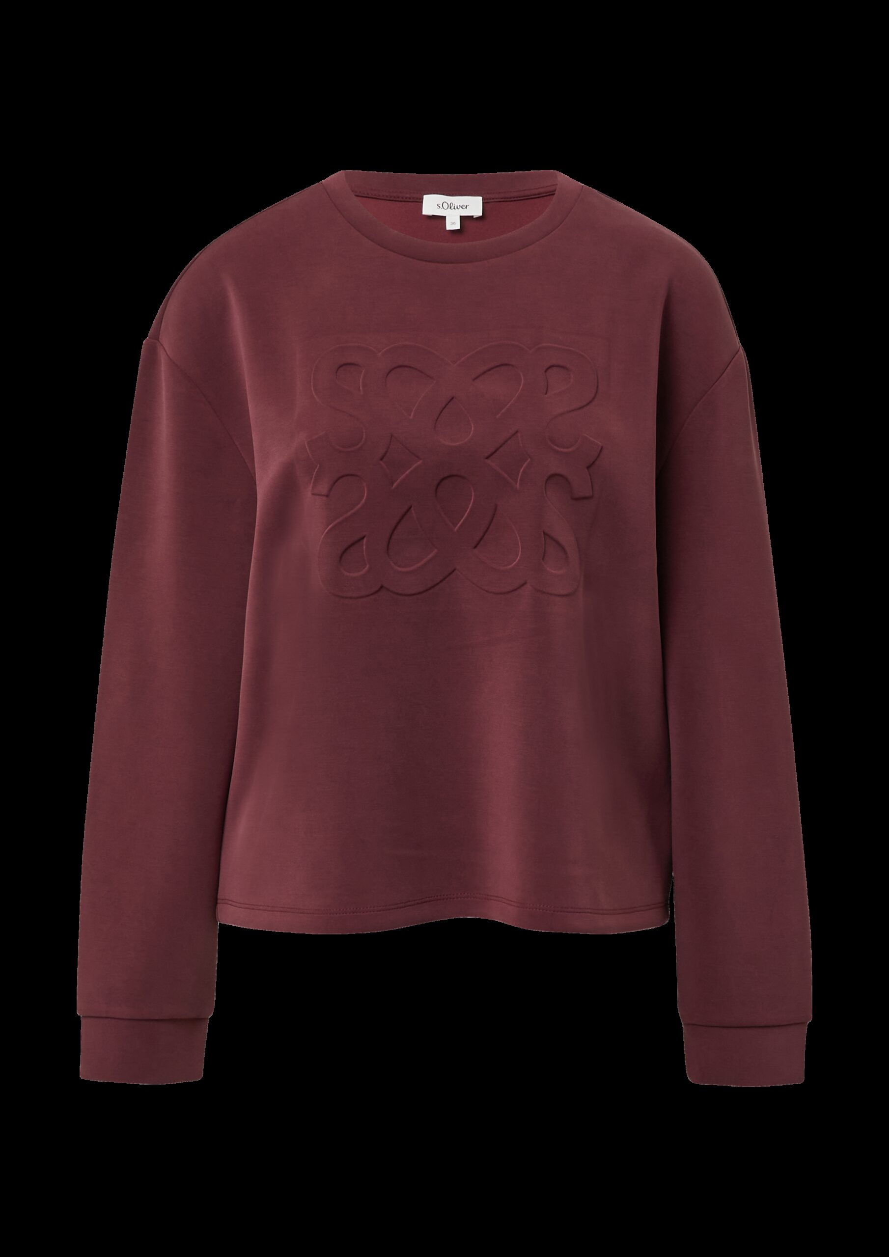 Scuba-Sweatshirt im Relaxed Fit mit Prägung