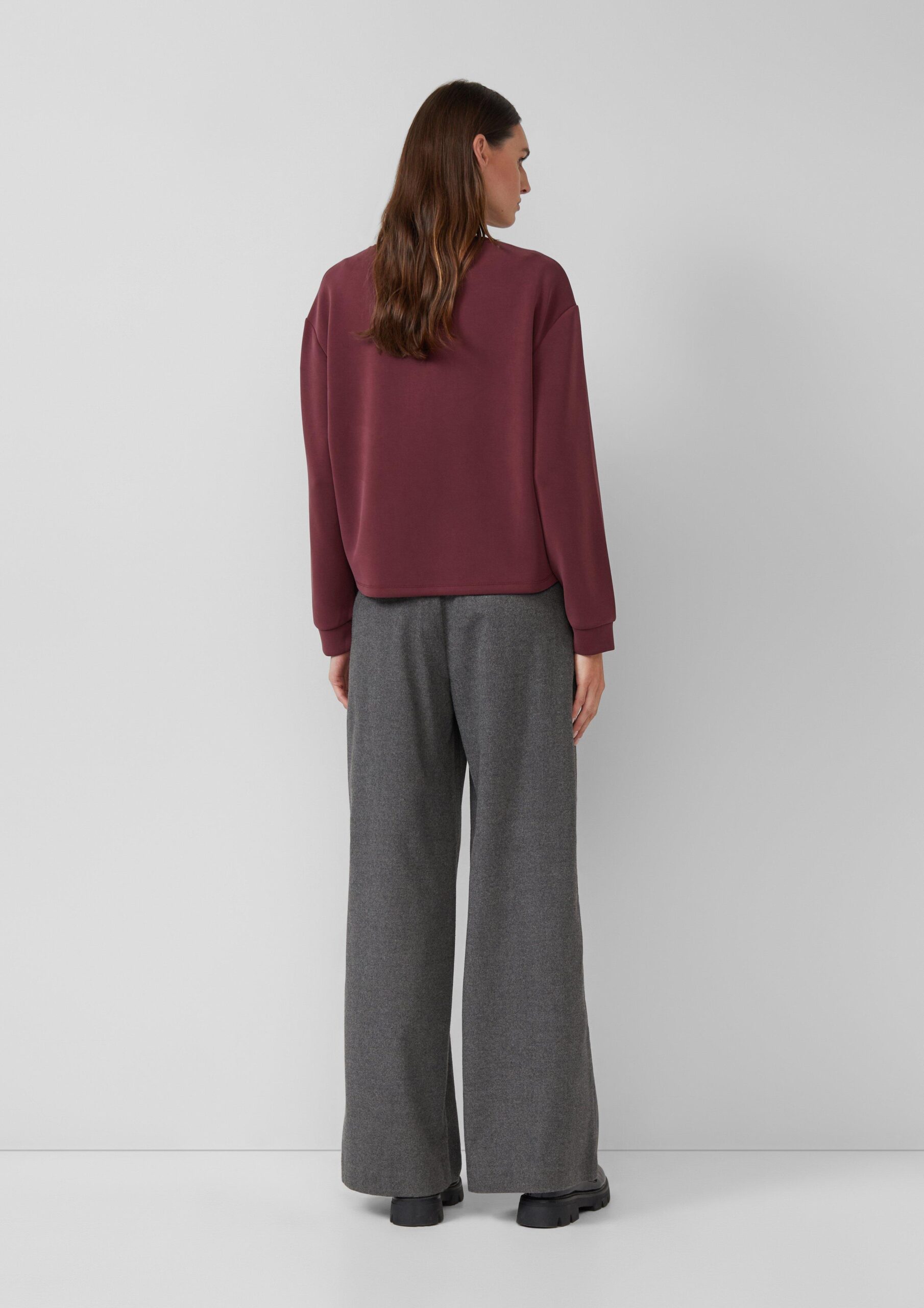 Scuba-Sweatshirt im Relaxed Fit mit Prägung