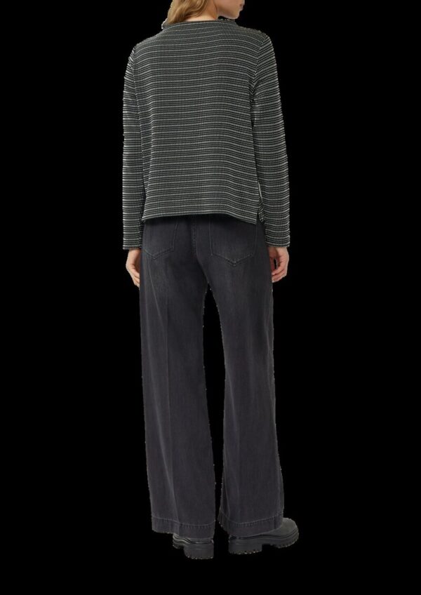 Strukturiertes Longsleeeve mit Jacquard-Muster