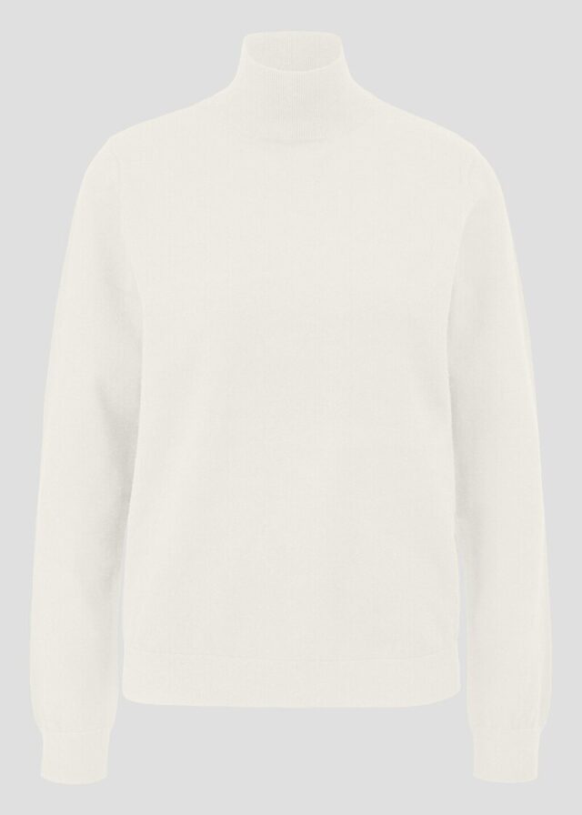 Pullover mit Stehkragen aus Viskosemix