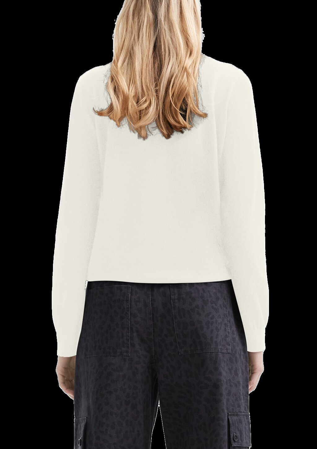 Pullover mit Stehkragen aus Viskosemix