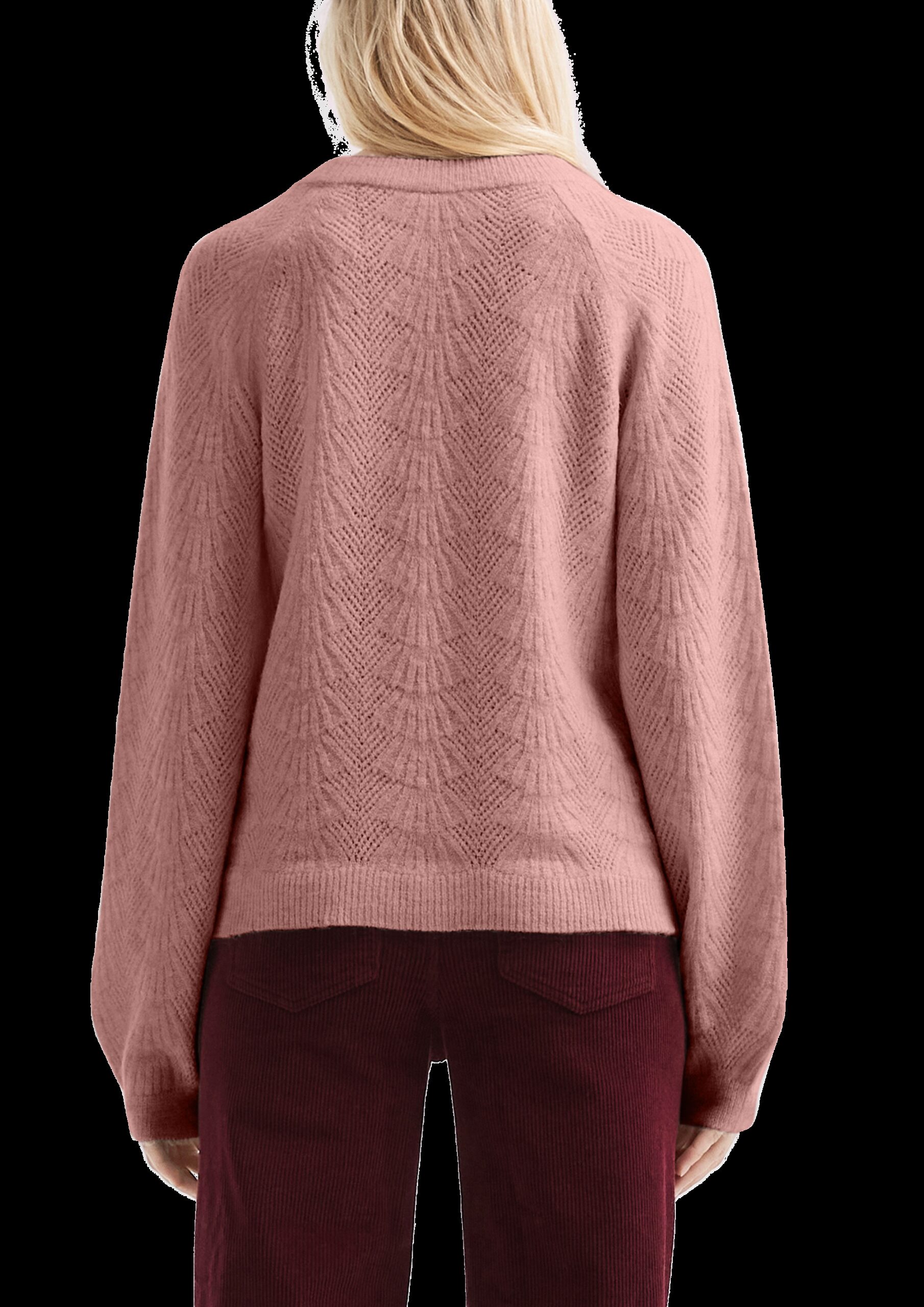 Weicher Pullover mit Ajourmuster