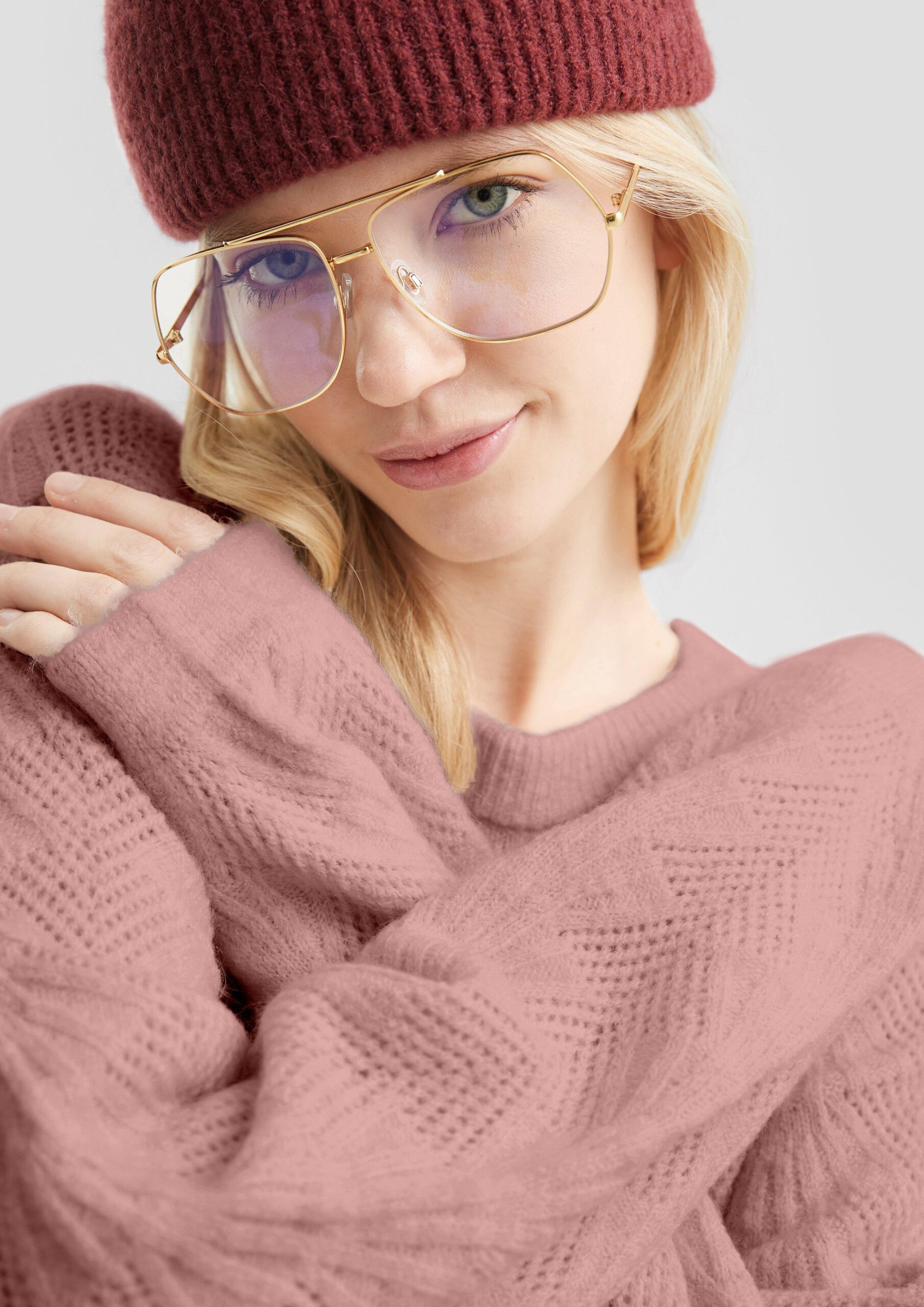 Weicher Pullover mit Ajourmuster