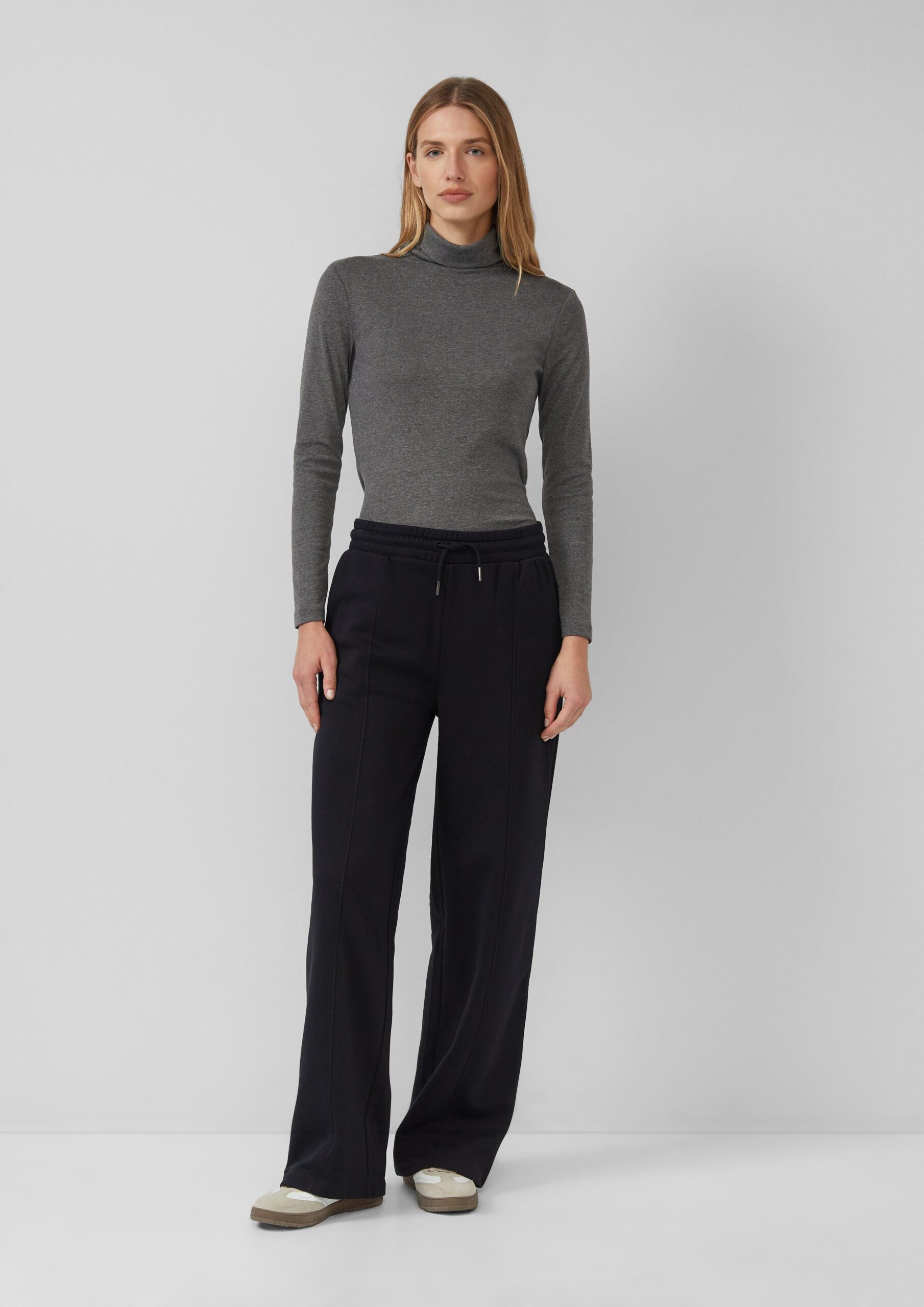 Sweathose mit weitem Bein und Elastikbund