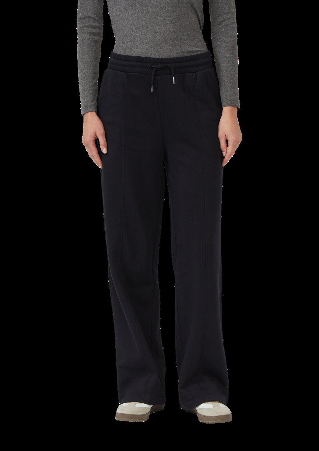 Sweathose mit weitem Bein und Elastikbund