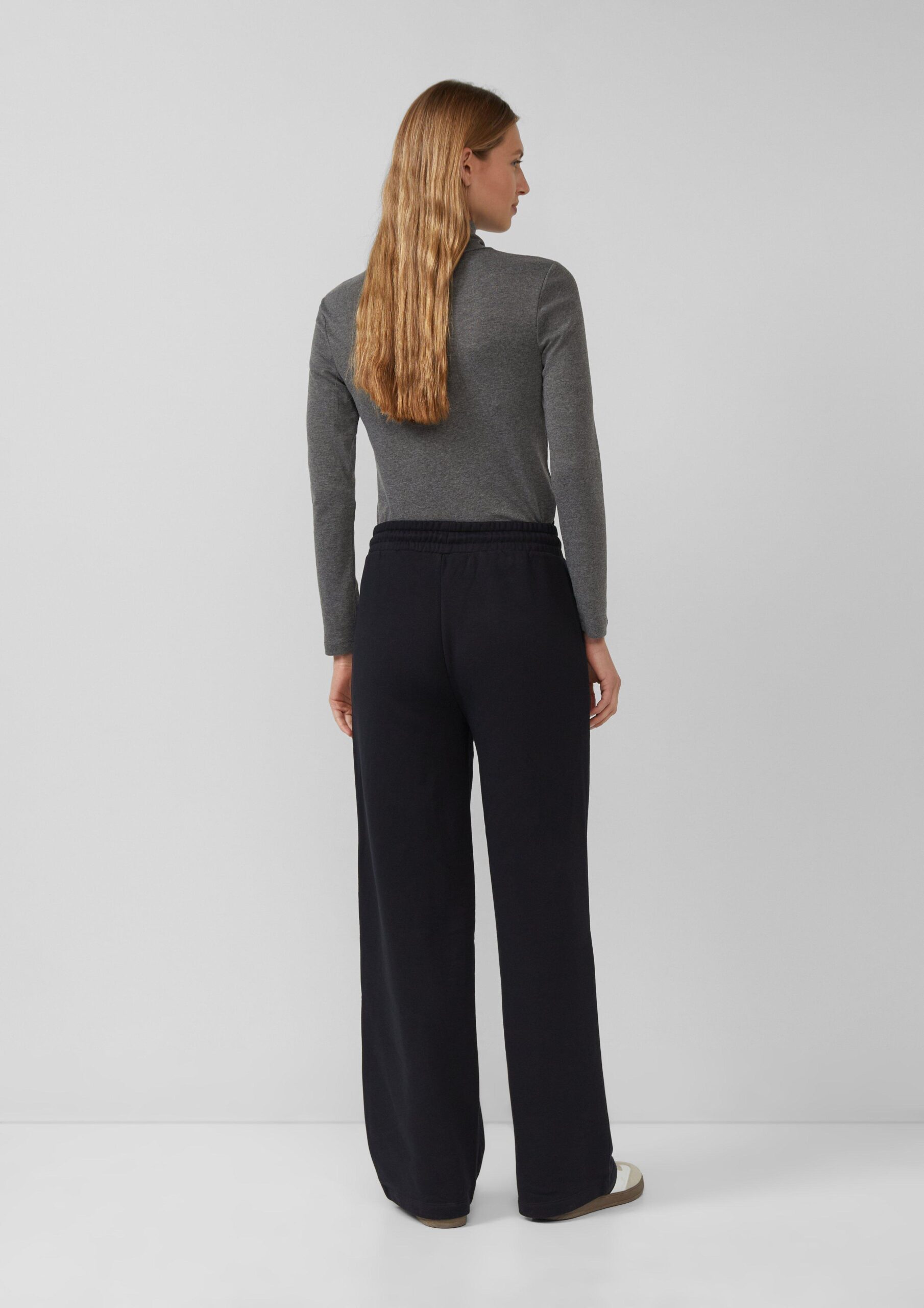 Sweathose mit weitem Bein und Elastikbund