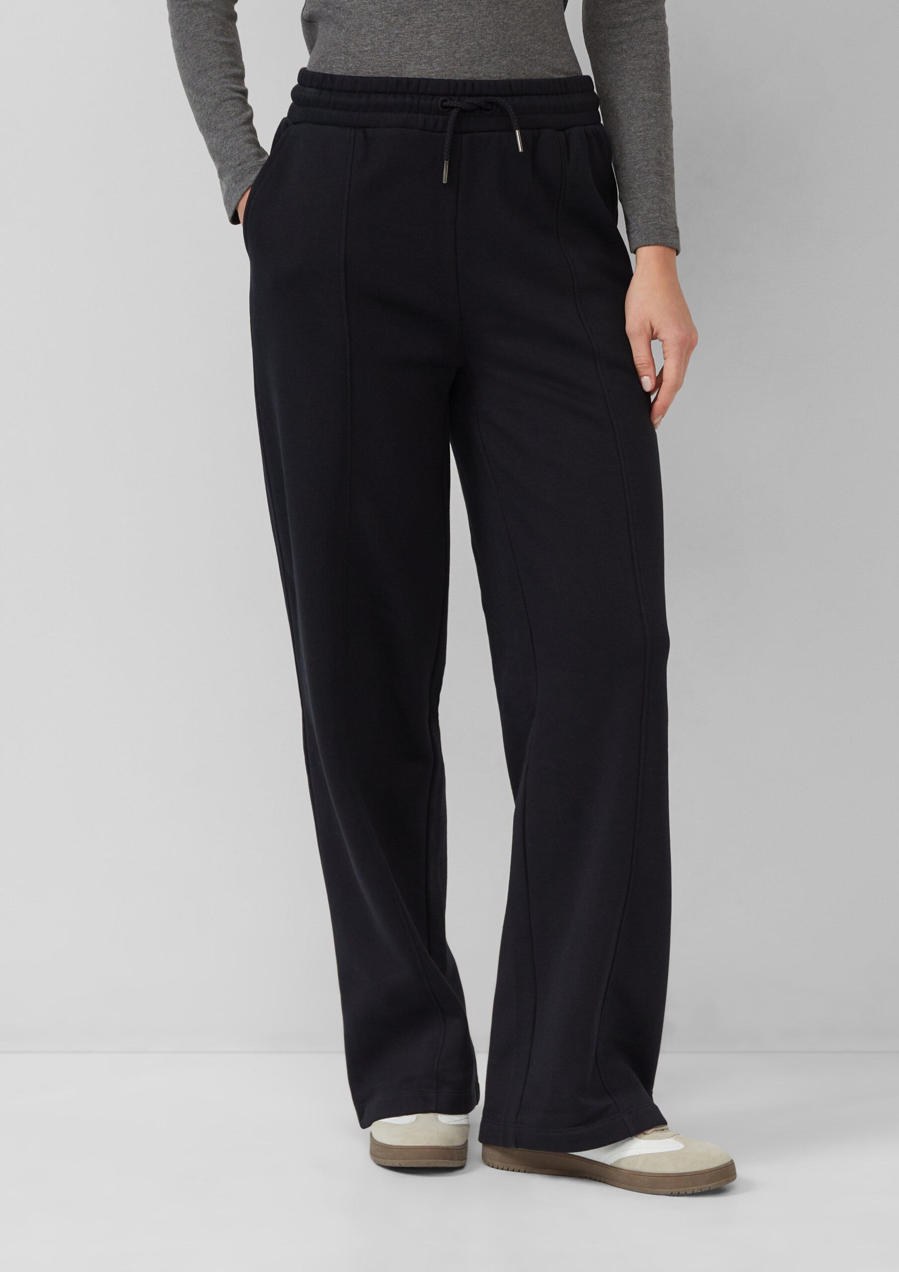 Sweathose mit weitem Bein und Elastikbund