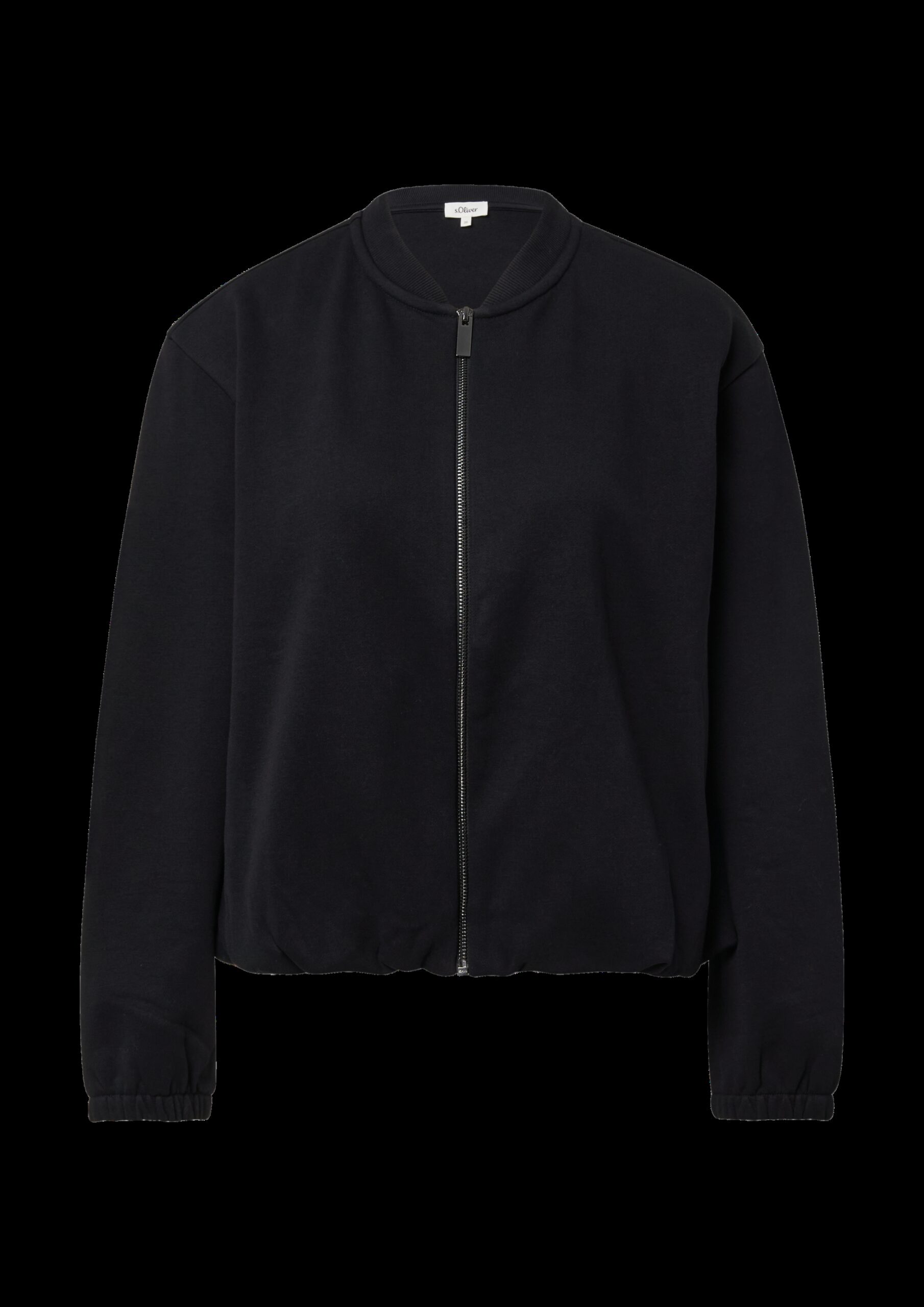 Sweat-Blouson mit Gummibündchen