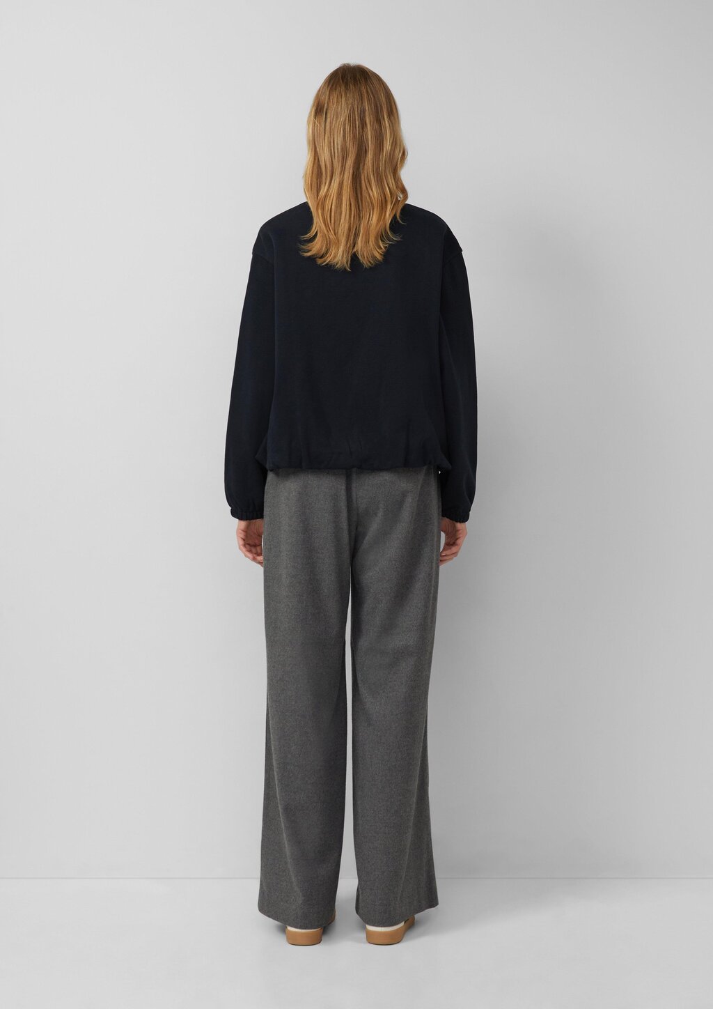 Sweat-Blouson mit Gummibündchen