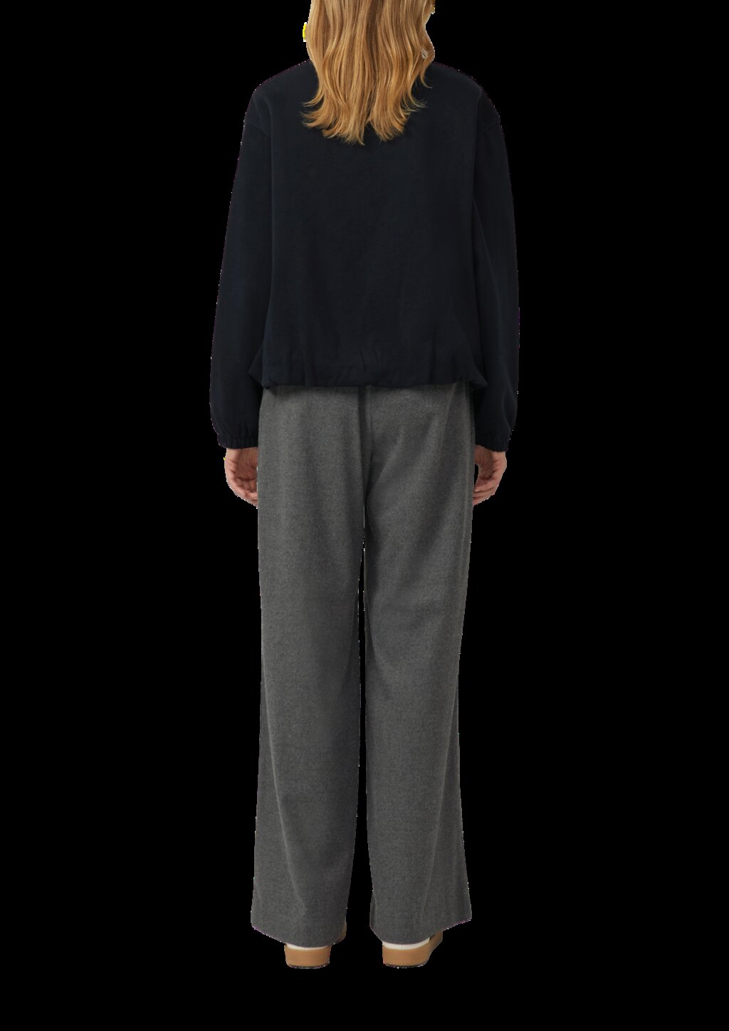 Sweat-Blouson mit Gummibündchen