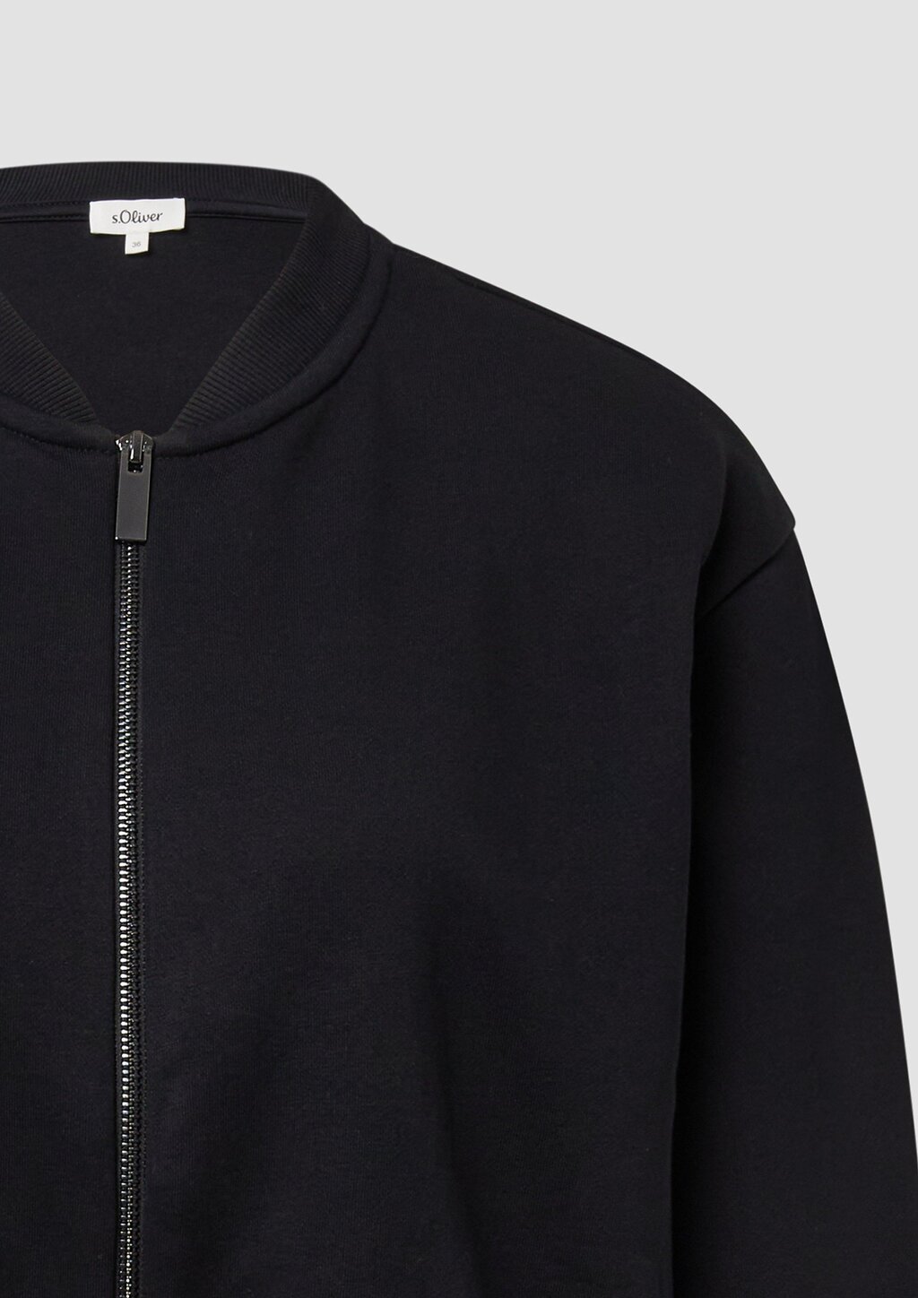 Sweat-Blouson mit Gummibündchen