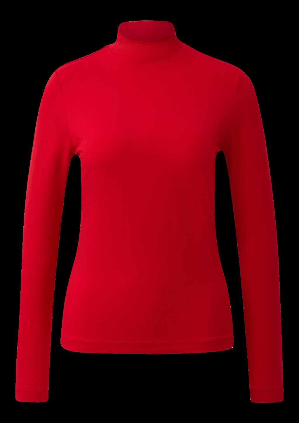 Slim Fit Jerseyshirt mit Stehkragen