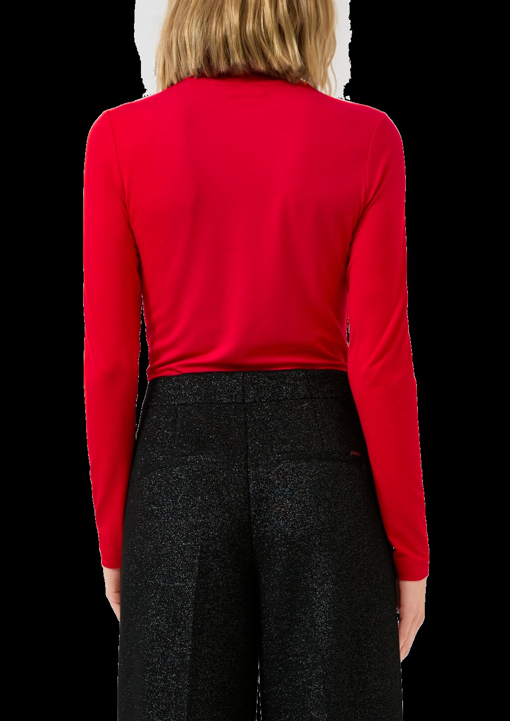 Slim Fit Jerseyshirt mit Stehkragen