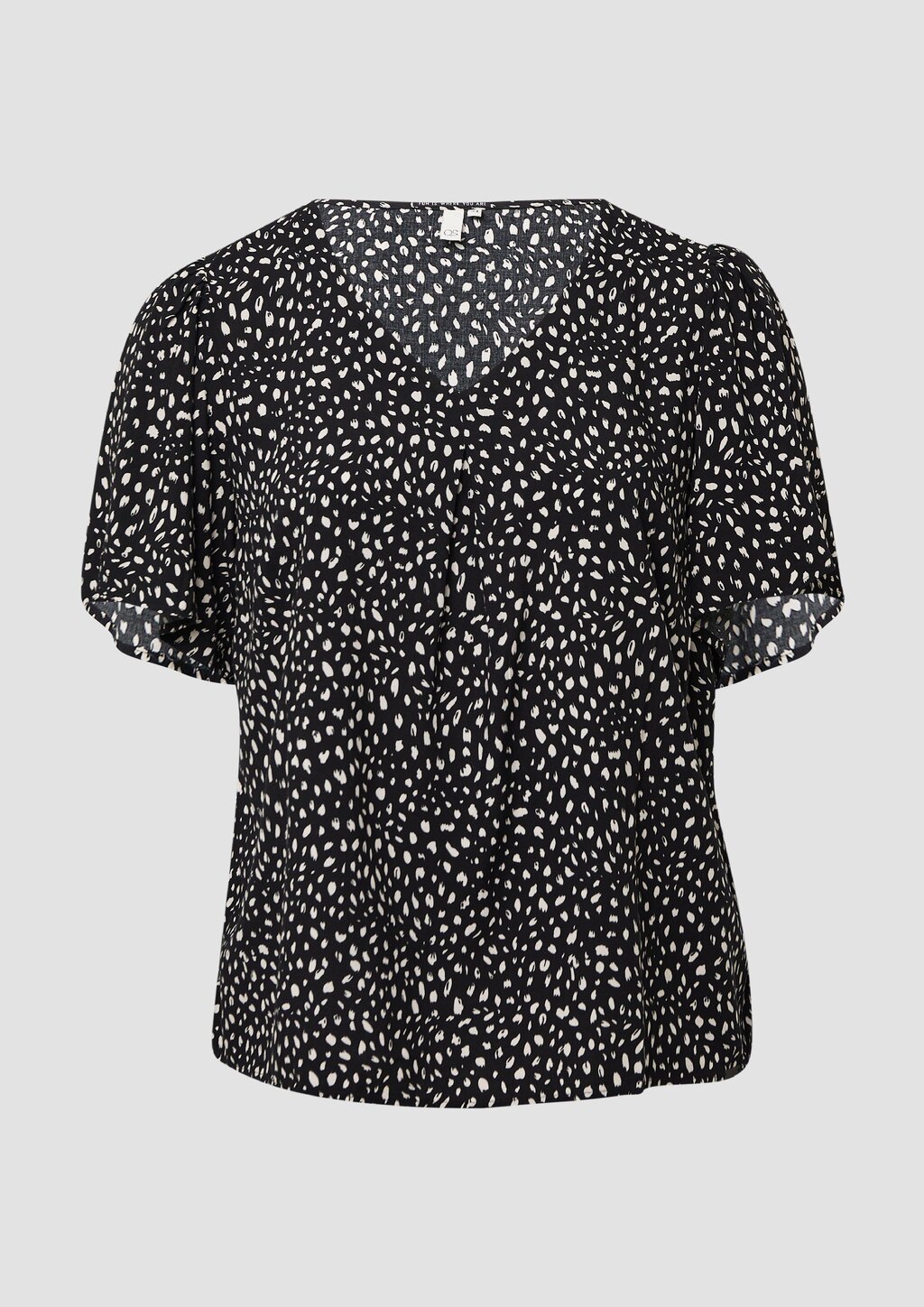 Viskose Bluse mit All-over-Print