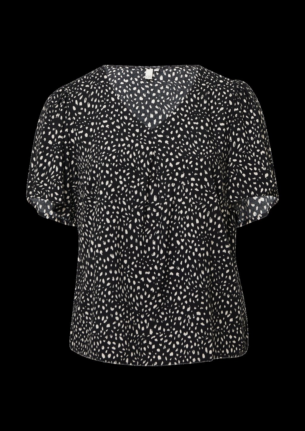 Viskose Bluse mit All-over-Print