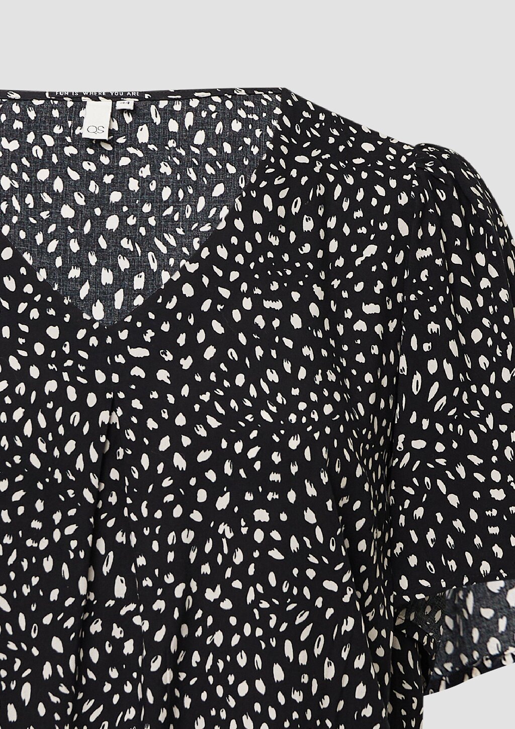 Viskose Bluse mit All-over-Print