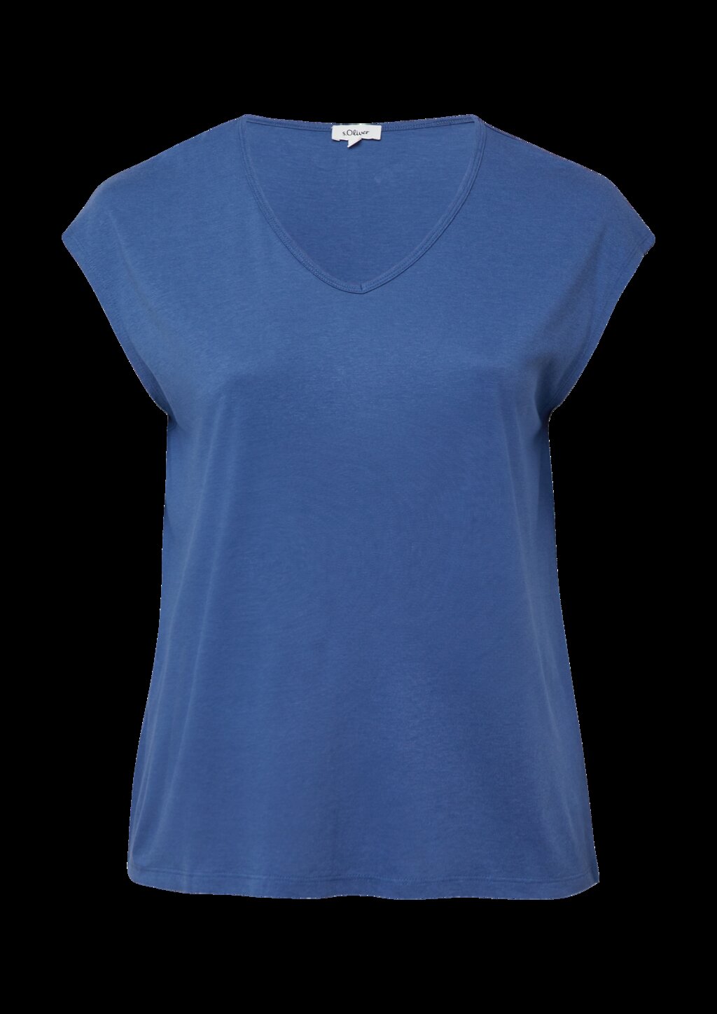 T-Shirt mit V-Ausschnitt im Relaxed Fit