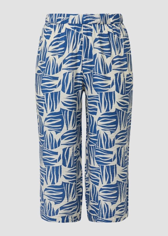Culotte aus Viskosemix mit All-over-Print