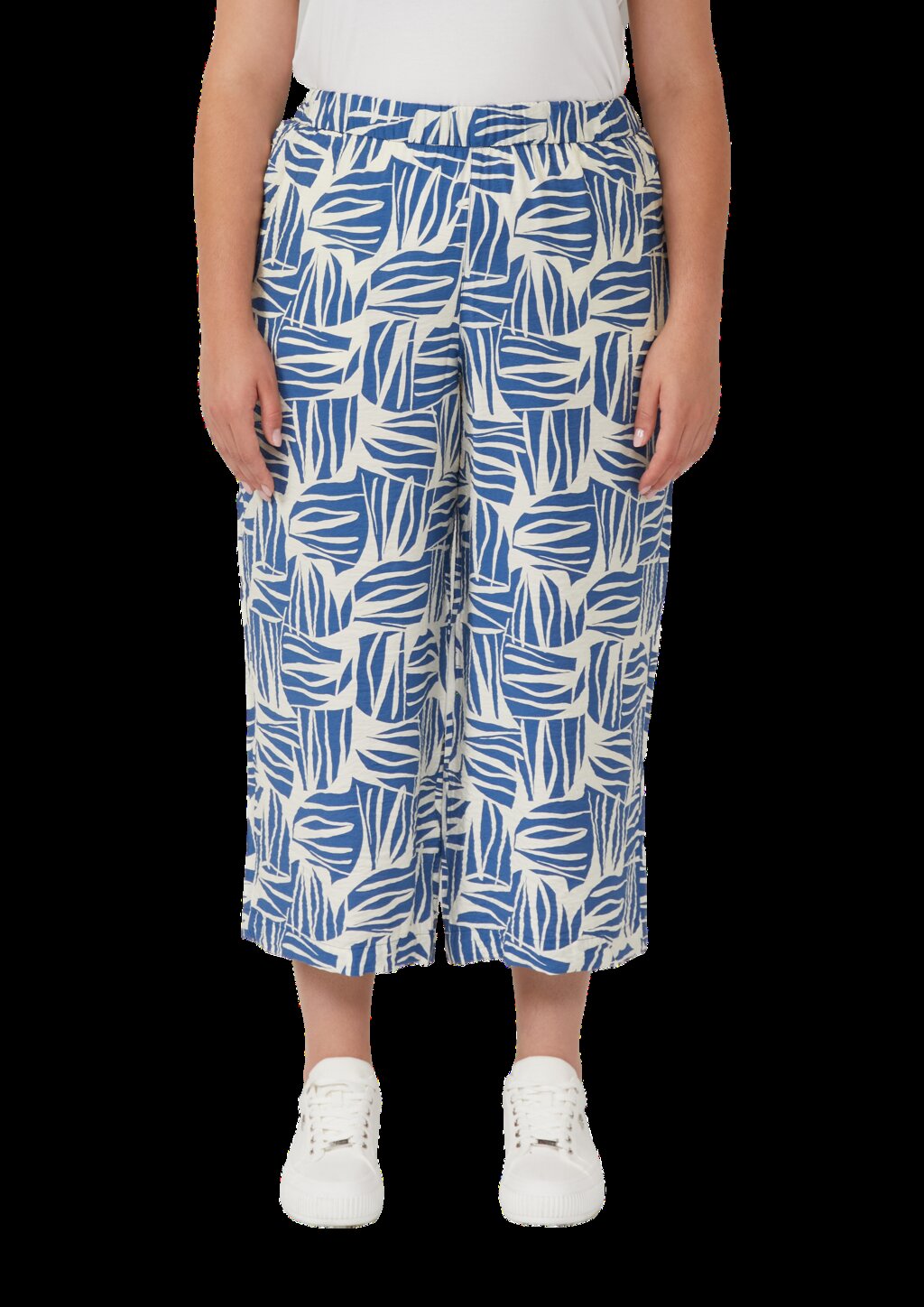 Culotte aus Viskosemix mit All-over-Print