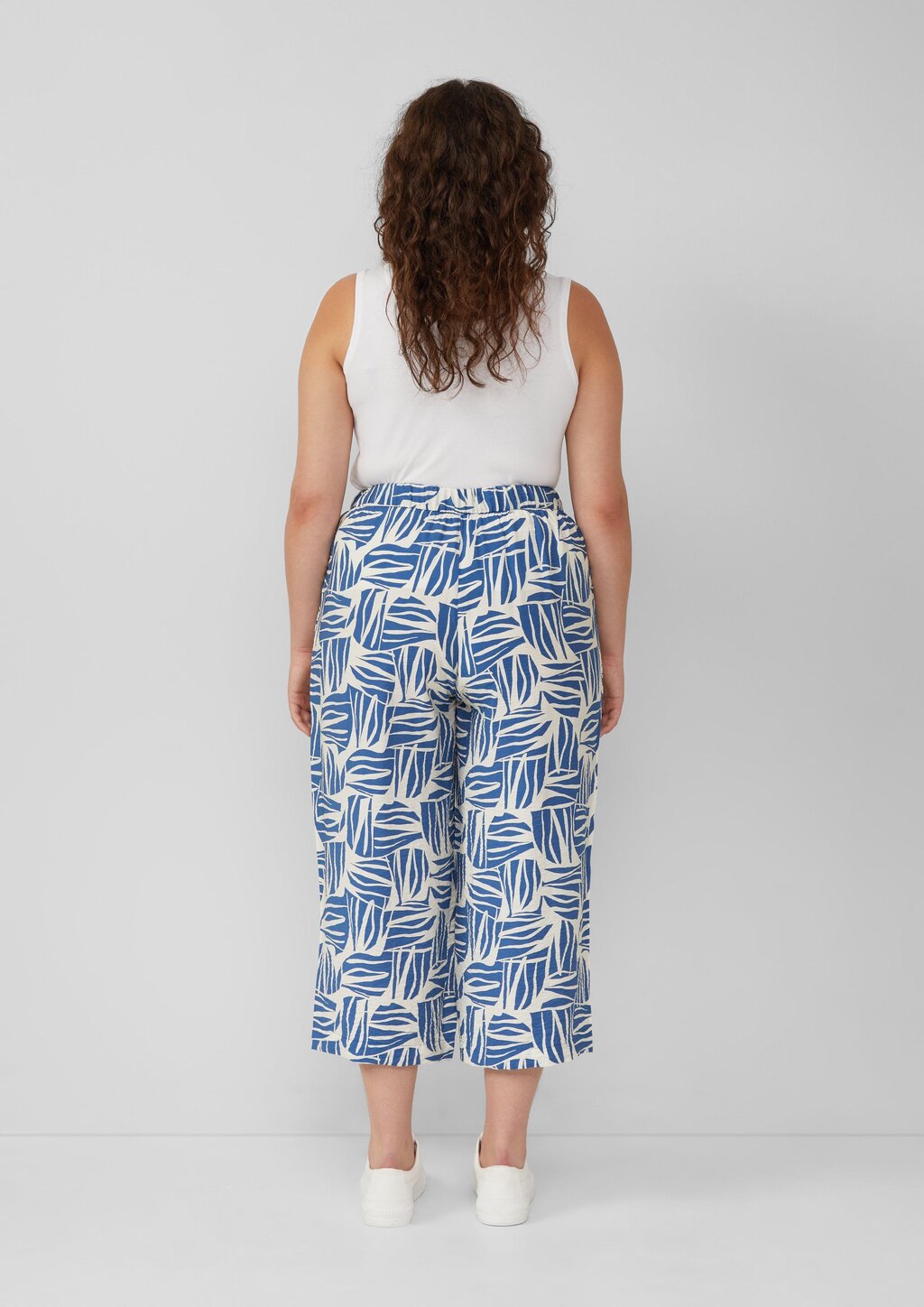 Culotte aus Viskosemix mit All-over-Print
