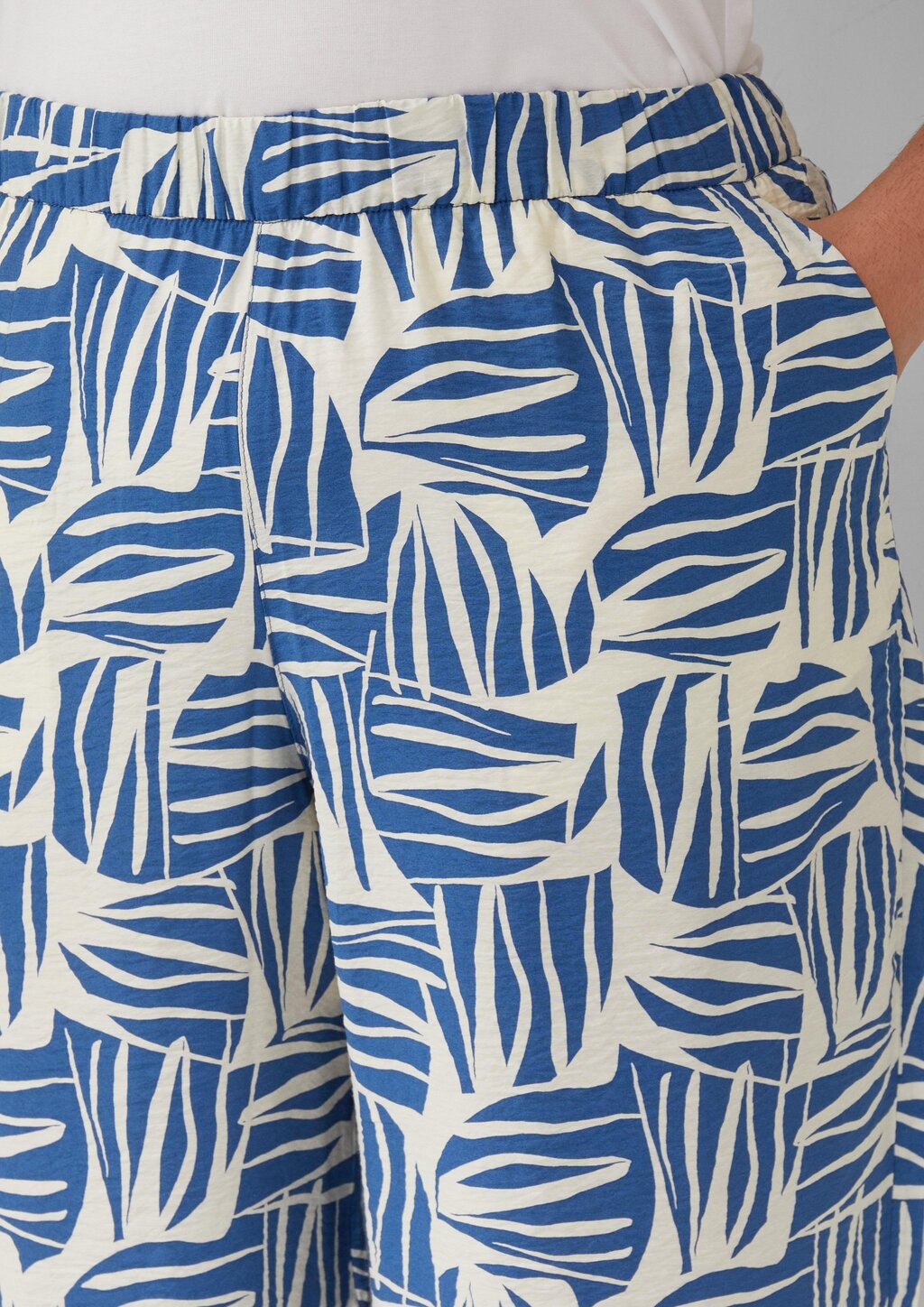 Culotte aus Viskosemix mit All-over-Print