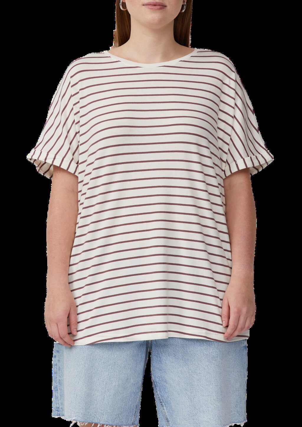 Locker geschnittenes T-Shirt aus Modalmix