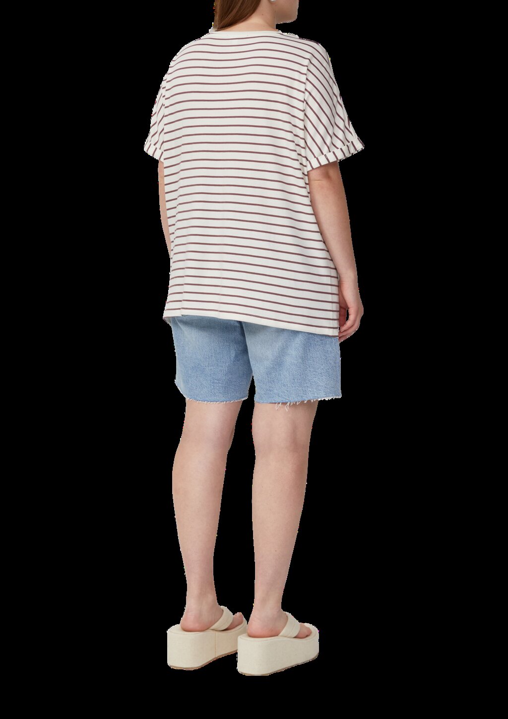 Locker geschnittenes T-Shirt aus Modalmix