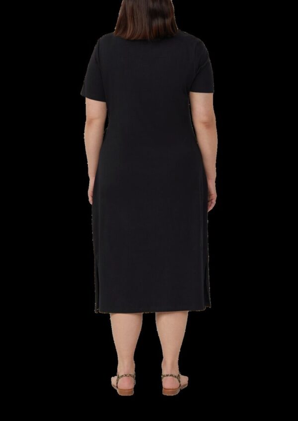 Jersey-Kleid mit Knotendetail und Raffung