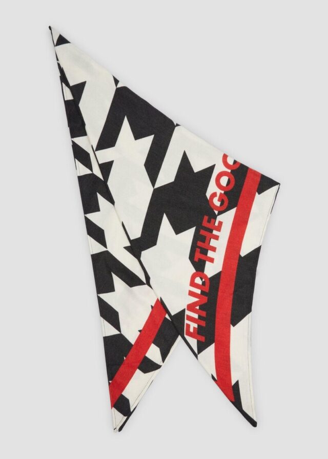 Dreieckstuch mit Allover-Animal-Print