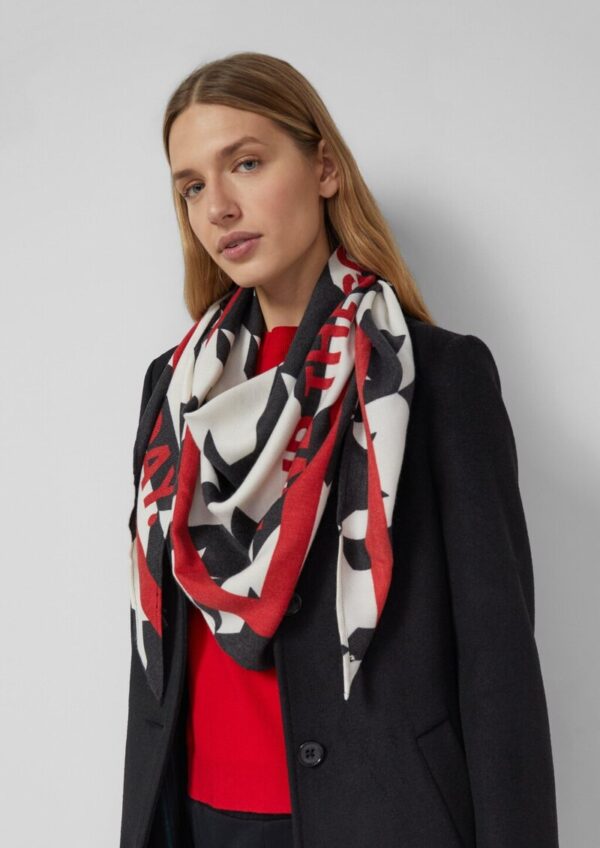 Dreieckstuch mit Allover-Animal-Print