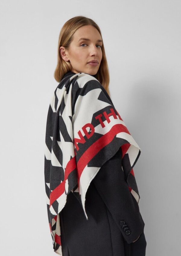 Dreieckstuch mit Allover-Animal-Print